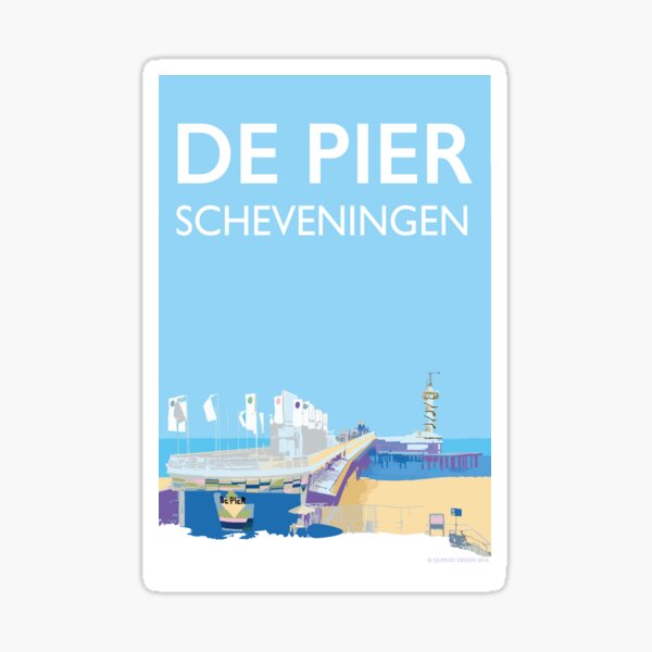 De Pier, Scheveningen, Nederland Sticker