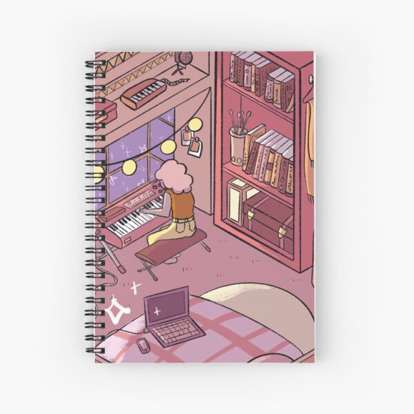 Vista previa del artículo con la obra «Riot girl dormitorio kawaii isométrico», diseñado y vendido por Juneasinjuly.