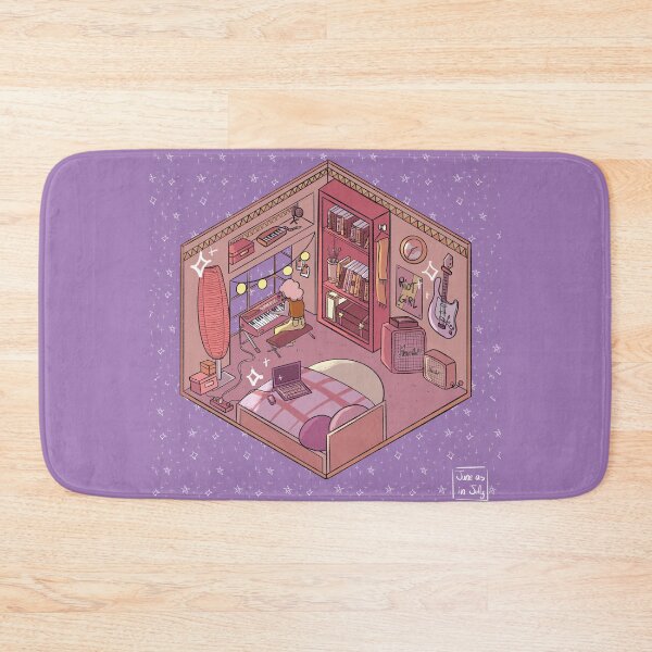 Item preview, Riot girl isometric cute room  designed and sold by Juneasinjuly.