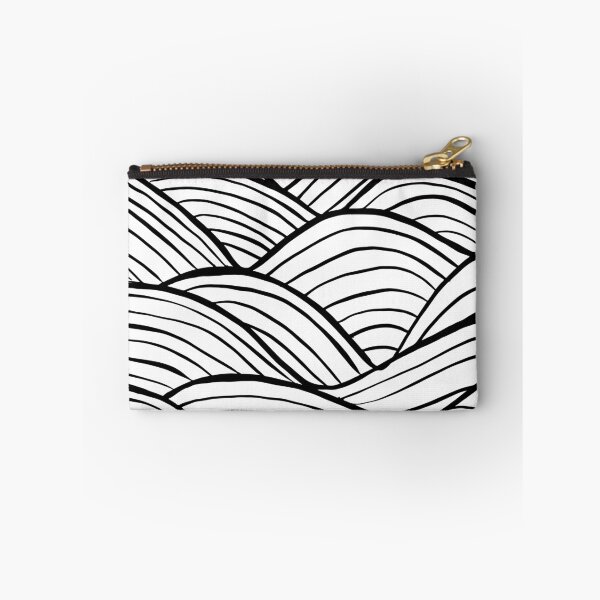 Item preview, Black And White Ocean Waves Pattern designed and sold by SwePattern.