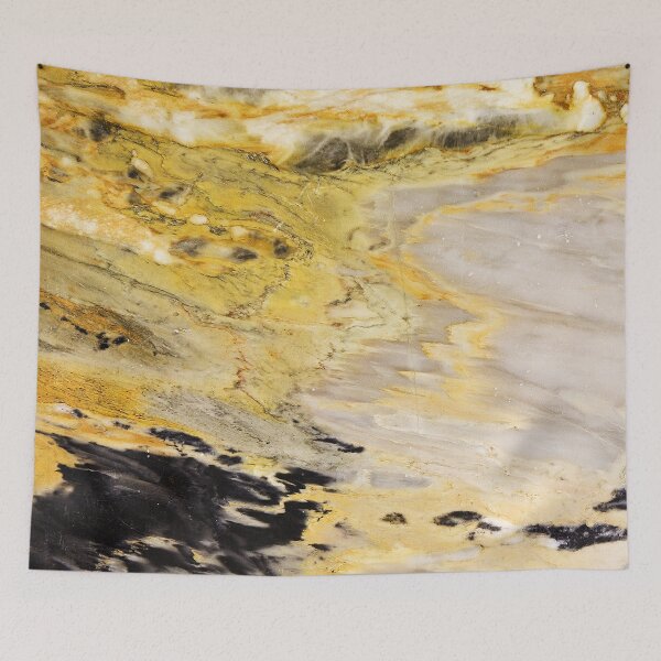 Item preview, Gold Marble Design on Cream Coloured Print designed and sold by IslandDrip.