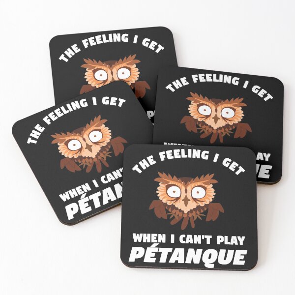 Item preview, Funny Petanque Owl designed and sold by gloryandbliss.