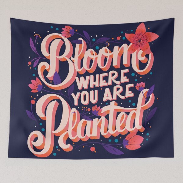 Item preview, Bloom where you are planted 001 designed and sold by BlueLela.
