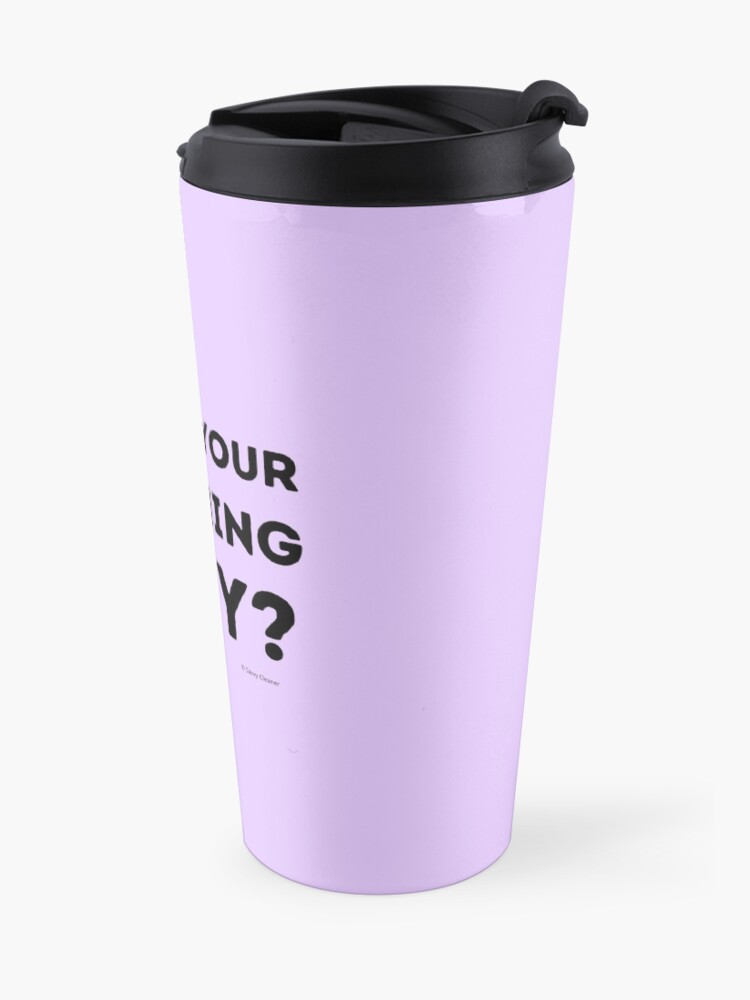 Alternate view of Who's Your Cleaning Lady Housekeeping Humor Travel Mug