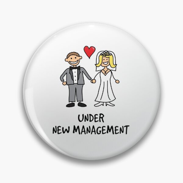 Item preview, Under New Management - Wedding Cartoon designed and sold by SpoofTShirts.