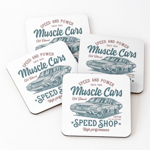 Item preview, Muscle Cars 1969 Retro Rockabilly Classic Car Rock and Roll designed and sold by MemphisCenter.