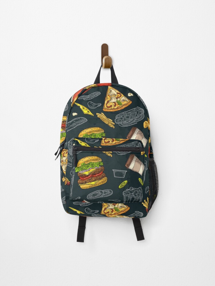 Thumbnail 1 of 3, Backpack, Fast Food Pattern designed and sold by Manakiry88.