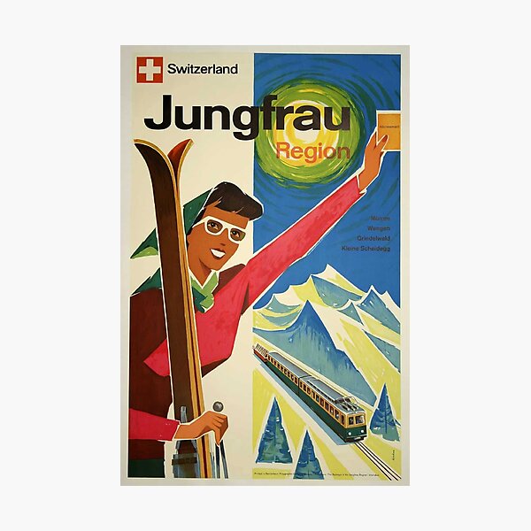 Item preview, Switzerland Jungfrau Region Vintage Travel designed and sold by cutesy.