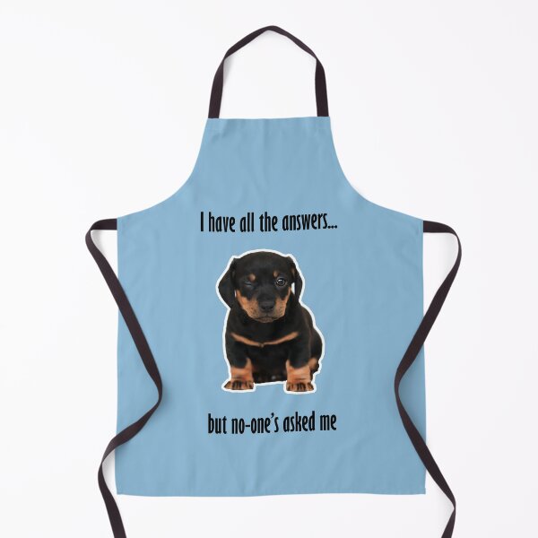 Item preview, Smart Rottweiler Dog puppy pet has all the answers designed and sold by blackheartscot.