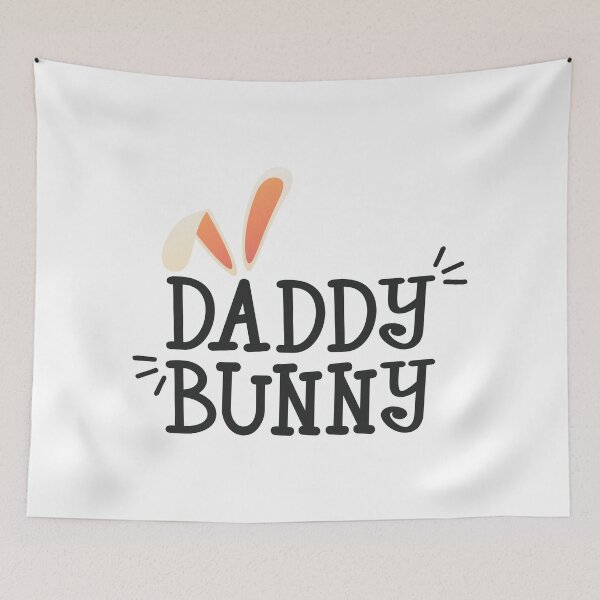 Item preview, Simple and Cute Daddy Bunny Ears Easter Typography designed and sold by Hommie9977.
