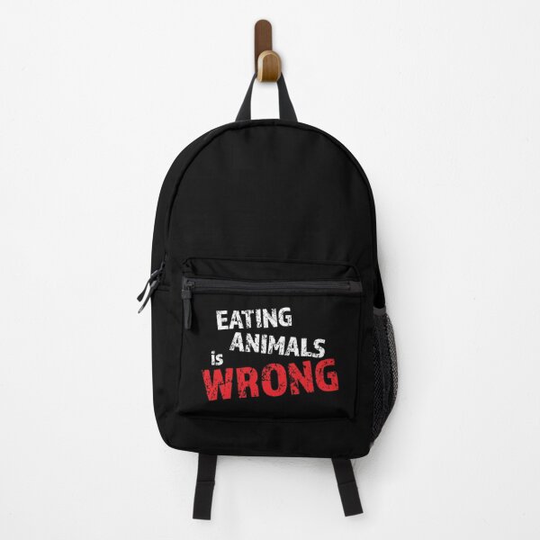 Item preview, Eating animals is wrong - For vegan and vegetarian friendly designed and sold by LookFrog.