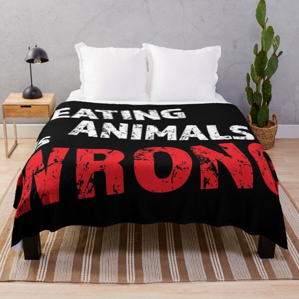 Item preview, Eating animals is wrong - For vegan and vegetarian friendly designed and sold by LookFrog.