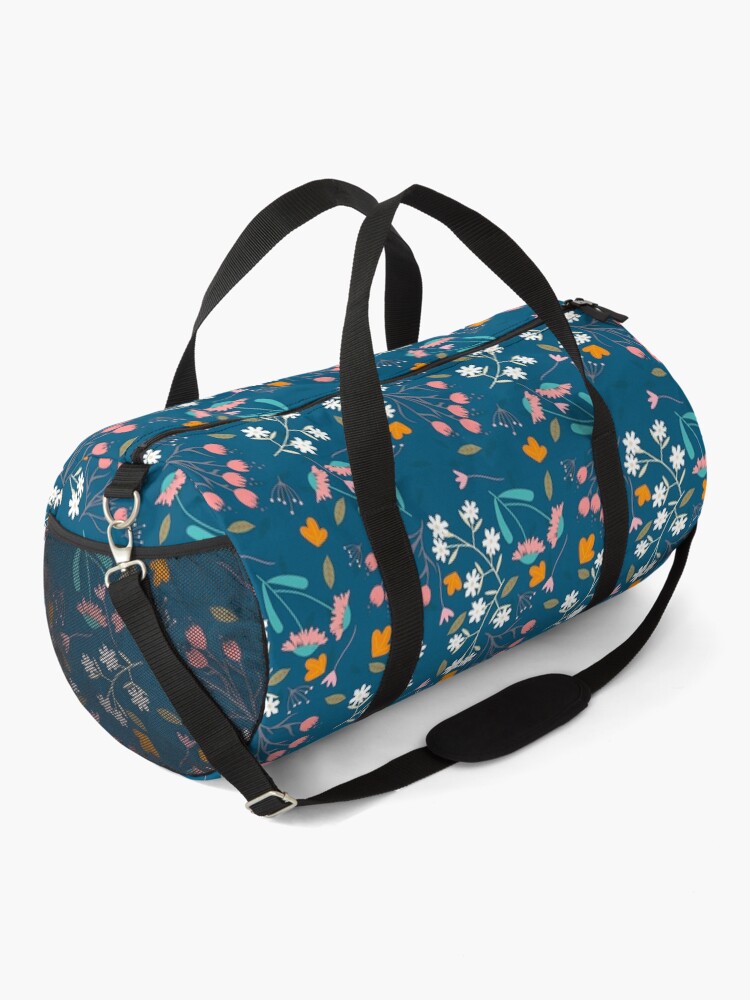 Thumbnail 2 of 3, Duffle Bag, Colorful floral designed and sold by EllyBurg.