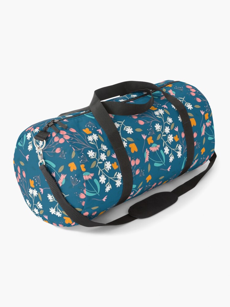 Thumbnail 1 of 3, Duffle Bag, Colorful floral designed and sold by EllyBurg.