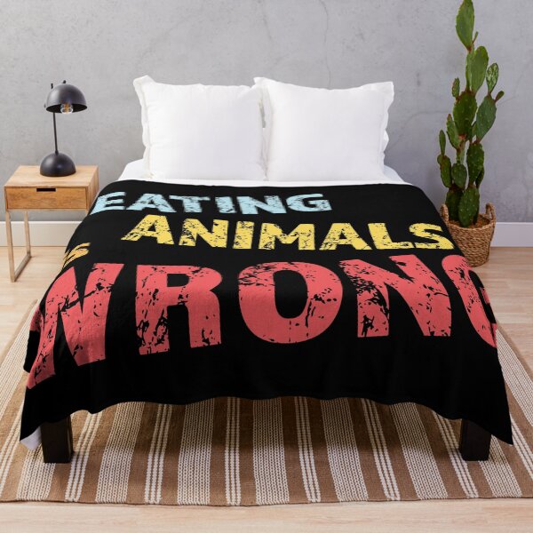 Item preview, Eating animals is wrong - For vegan and vegetarian friendly designed and sold by LookFrog.