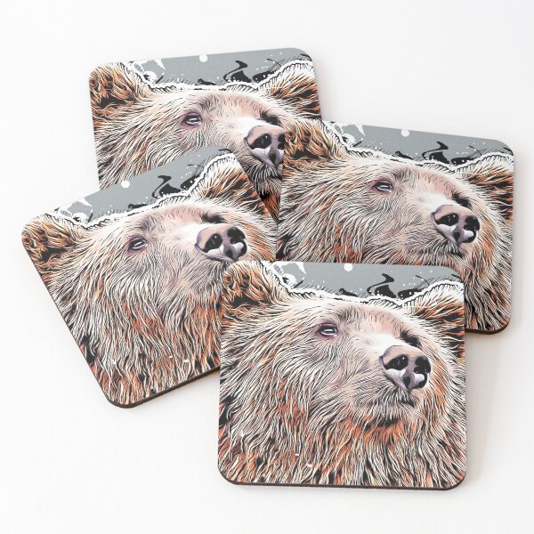 Item preview, Bear animal art #bear  designed and sold by JBJart.