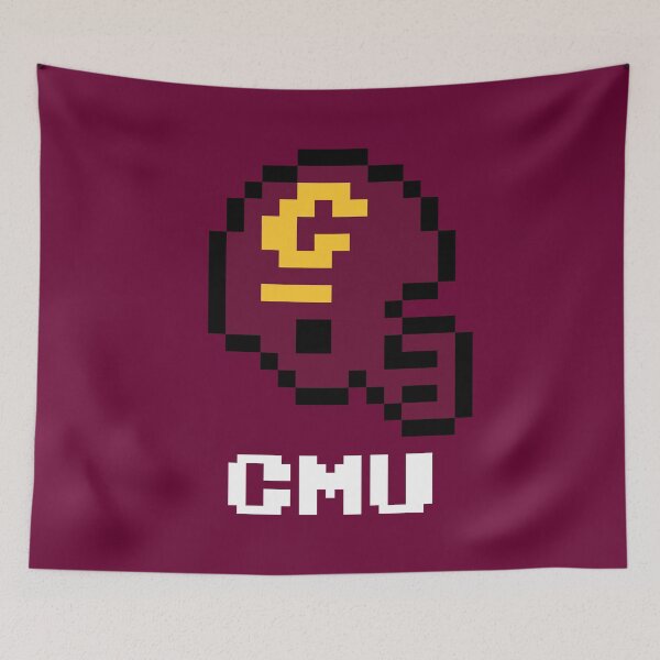 Item preview, Central Michigan Chippewas (Tecmo Super Bowl Football Helmet) designed and sold by The Armorsmith.