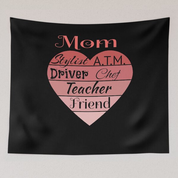 Item preview, Funny Mom Mother Parenting Homeschool Heart Novelty Gift designed and sold by J AND J  PRINTS.