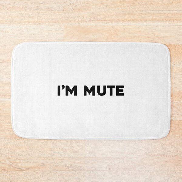 Item preview, I'm mute - Funny mask quote designed and sold by FlyGraphics.