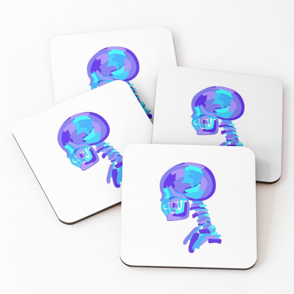 Item preview, Skull in Purple & Blue Neon designed and sold by lindsey788.