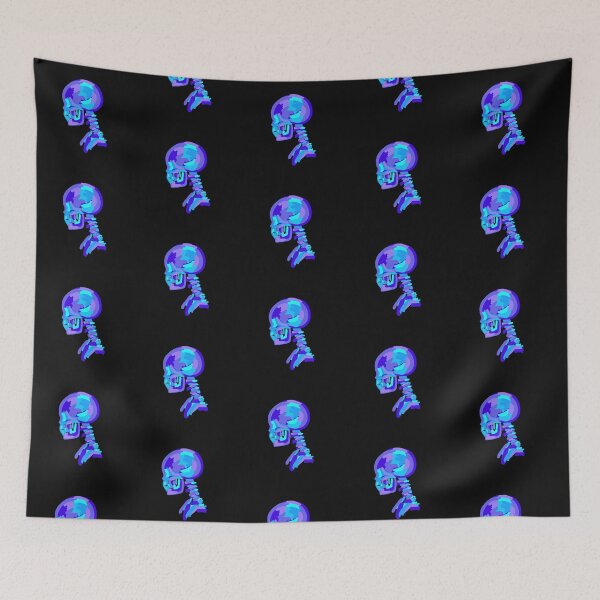 Item preview, Skull in Purple & Blue Neon designed and sold by lindsey788.