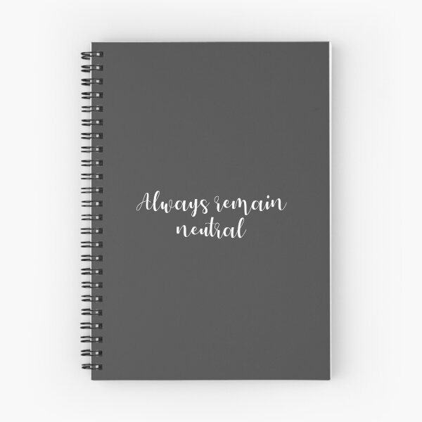 Item preview, Always Remain Neutral motivational three word quote designed and sold by flexycreatives.