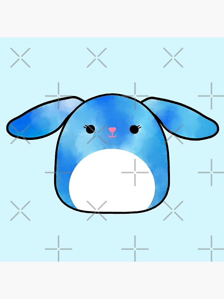 blue tie dye bunny squishmallow