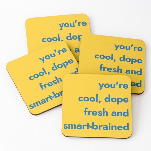 Item preview, Cool Dope Fresh and Smart Brained - The Good Place designed and sold by TheGoodPlaceOOC.