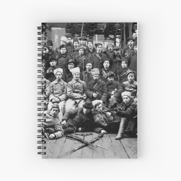 Отряд Красной гвардии перед отправкой на дутовский фронт. Урал. 13 марта 1918. Spiral Notebook