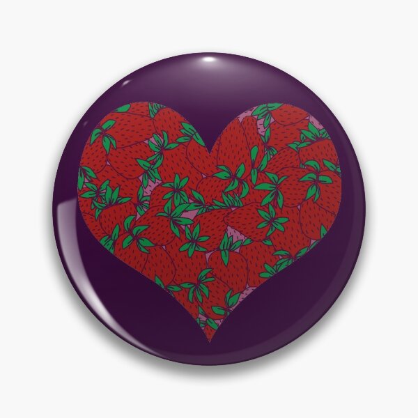 Item preview, Strawberries Love Heart - Purple designed and sold by MitaDreamDesign.