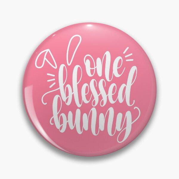Item preview, Whimsical Inspiring One Blessed Bunny Easter Calligraphy designed and sold by Hommie9977.