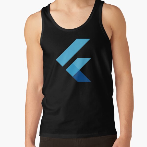 Flutter Logo for Flutter/Dart Software Developer (Black)