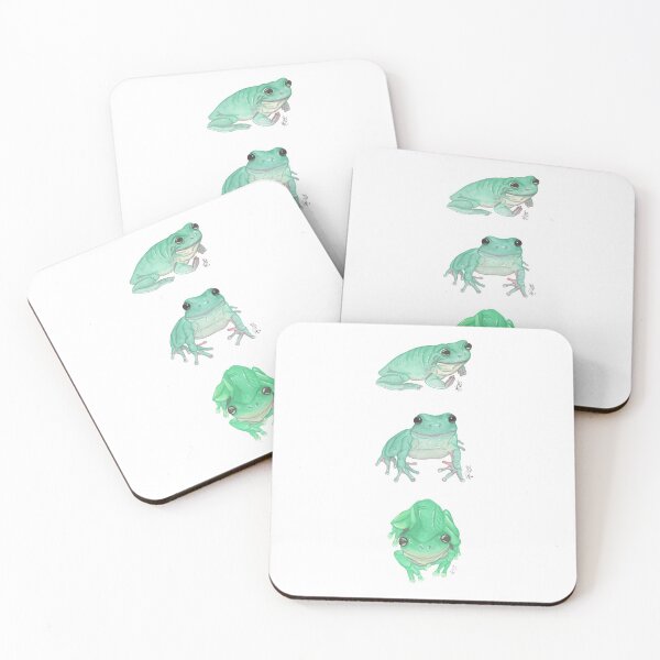 Item preview, Three White's Tree Frogs designed and sold by LReevesArt.