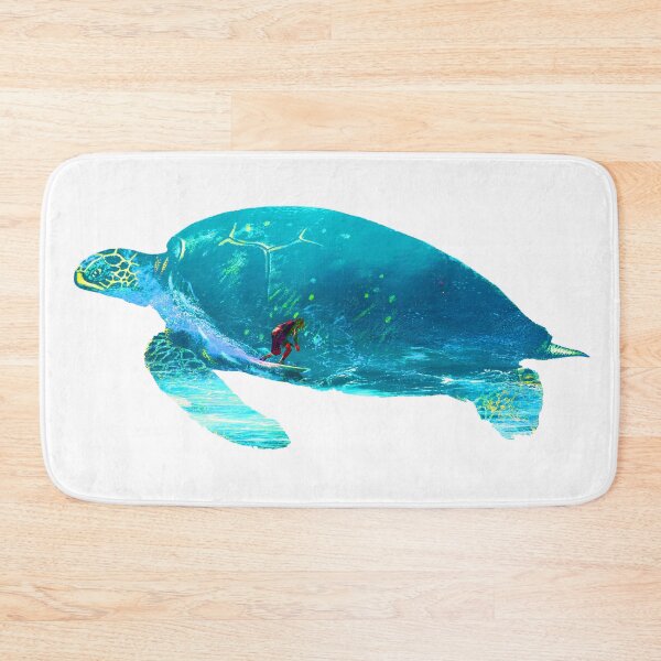 Item preview, cool summer vibes surfing turtle designed and sold by meh4u2.