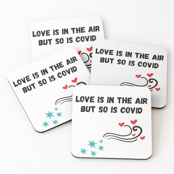 Item preview, Love Is In The Air But So Is Covid designed and sold by HasnaanMohsin.