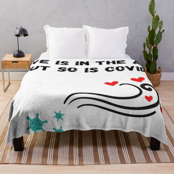 Item preview, Love Is In The Air But So Is Covid designed and sold by HasnaanMohsin.