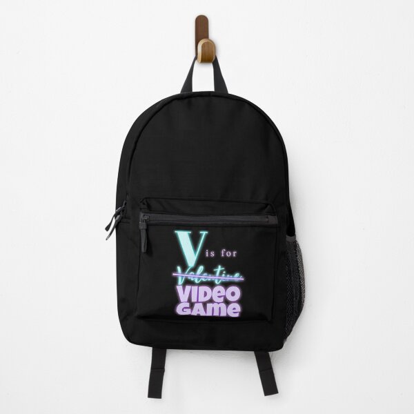 Item preview, V is for Video Game - Funny Valentine, Neon Design For A Real Gamer designed and sold by PandaSoul.