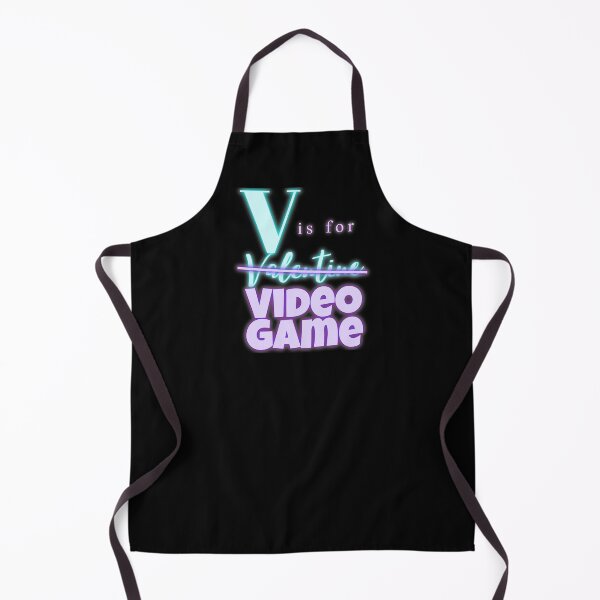 Item preview, V is for Video Game - Funny Valentine, Neon Design For A Real Gamer designed and sold by PandaSoul.