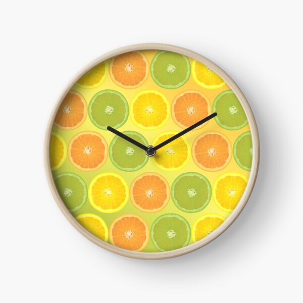 Délicieux agrumes. Horloge
