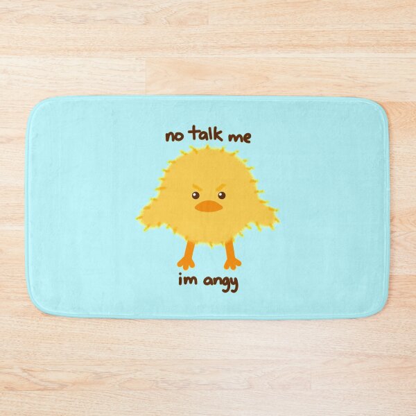 Item preview, no talk me im angy (blue) designed and sold by Moni-Makes-Art.