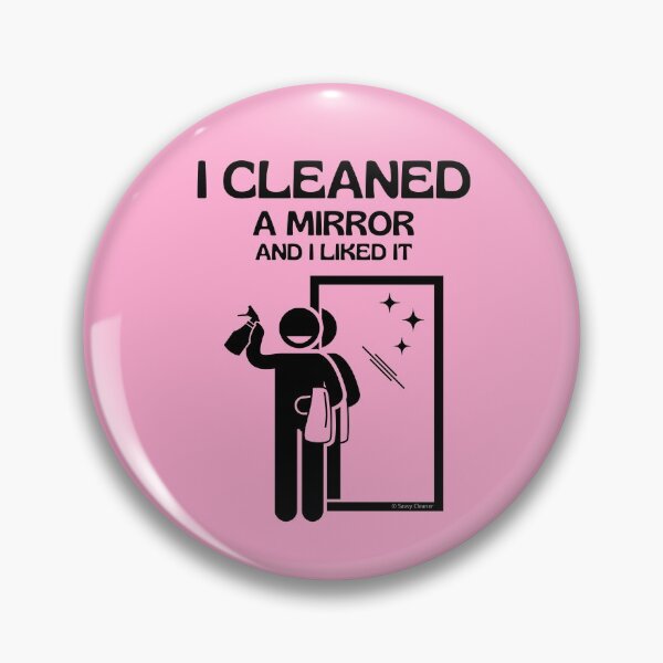 Item preview, I Cleaned A Mirror And I Liked It Spray Bottle Housekeeping Humor designed and sold by SavvyCleaner.
