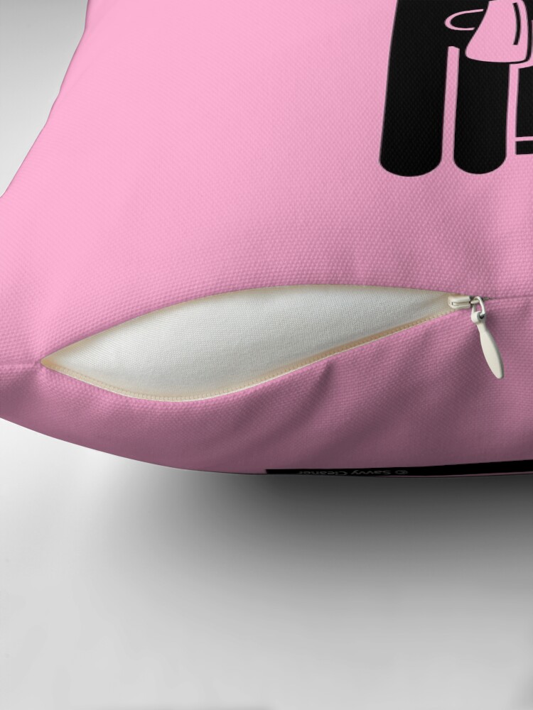 Thumbnail 2 of 4, Pillow, I Cleaned A Mirror And I Liked It Spray Bottle Housekeeping Humor designed and sold by SavvyCleaner.