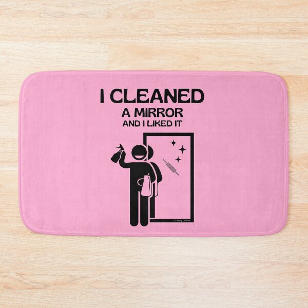 Item preview, I Cleaned A Mirror And I Liked It Spray Bottle Housekeeping Humor designed and sold by SavvyCleaner.
