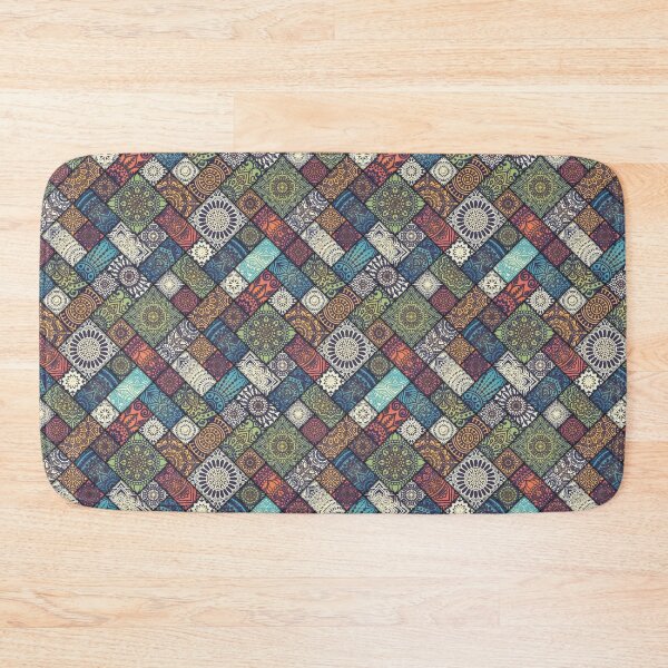 Item preview, Earth Colored Mandala Bricks Pattern designed and sold by RKA-Products.
