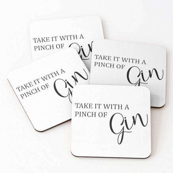 Item preview, TAKE IT WITH A PINCH OF GIN designed and sold by newtralic.