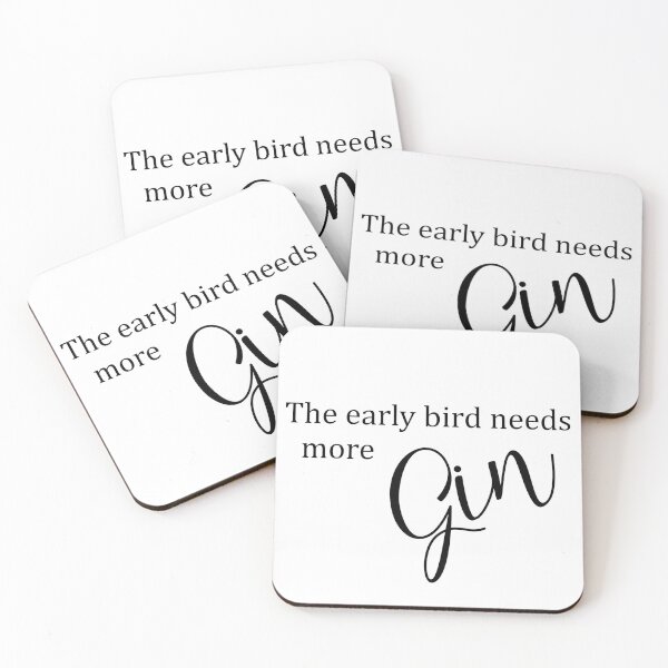 Item preview, The early bird needs more gin designed and sold by newtralic.