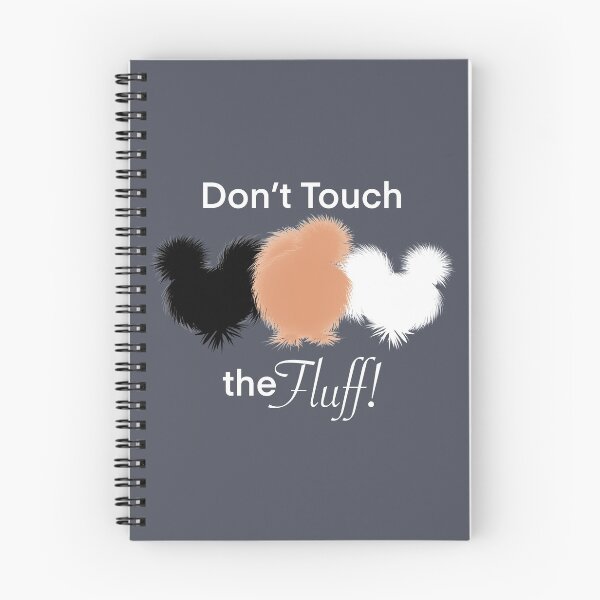 Item preview, Don’t Touch The Fluff! Funny Silkies, Black White and Buff Silkie Chickens designed and sold by Cute Designs Shop.