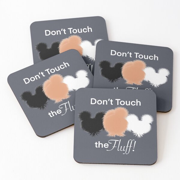 Item preview, Don’t Touch The Fluff! Funny Silkies, Black White and Buff Silkie Chickens designed and sold by Cute Designs Shop.