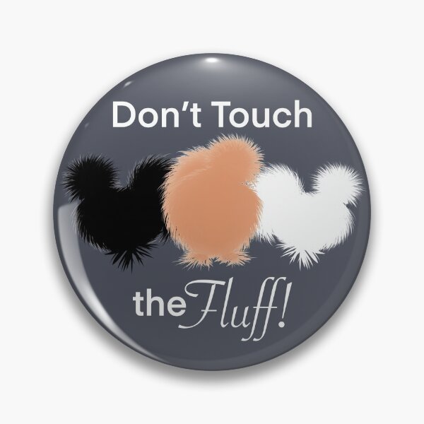 Item preview, Don’t Touch The Fluff! Funny Silkies, Black White and Buff Silkie Chickens designed and sold by Cute Designs Shop.