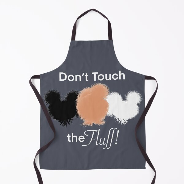 Item preview, Don’t Touch The Fluff! Funny Silkies, Black White and Buff Silkie Chickens designed and sold by Cute Designs Shop.